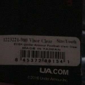Under Armour Helmet Football Visor